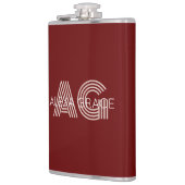 Flasques Monogramme beige moderne (Gauche)