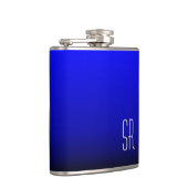 Flasques Monogramme bleu cobalt (Droite)