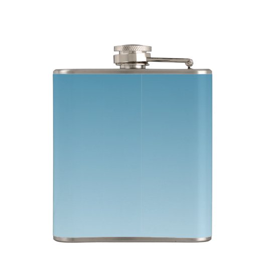 Flasques Monogramme bleu moderne (Dos)