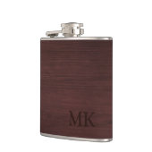 Flasques Monogramme bois sur mesure initiale (Gauche)