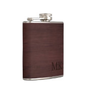 Flasques Monogramme bois sur mesure initiale (Droite)