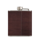 Flasques Monogramme bois sur mesure initiale (Dos)
