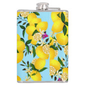 Flasques Monogramme citron bleu (Dos)