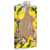 Flasques Monogramme citron Brown (Droite)