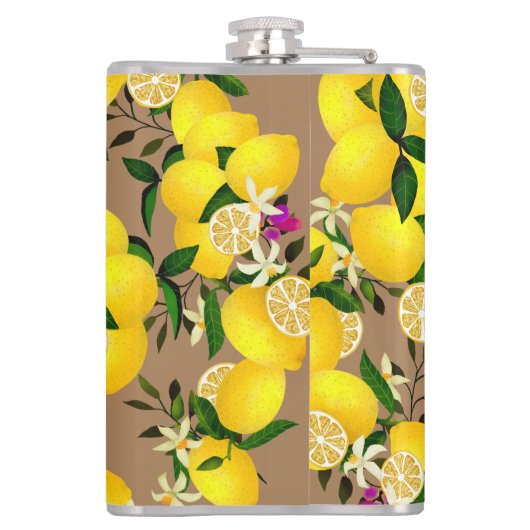 Flasques Monogramme citron Brown (Dos)