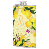 Flasques Monogramme citron jaune (Gauche)