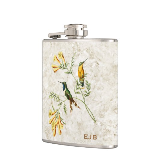 Flasques Monogramme coupé la queue de scintillement de (Gauche)