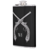 Flasques Monogramme Croisé Pistols Noir (Gauche)