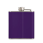 Flasques Monogramme customisé Nom du script Purple White Go (Dos)