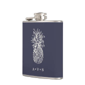 Flasques Monogramme d'ananas vintage (Gauche)