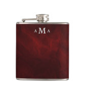 Flasques Monogramme d'argent rouge (Devant)