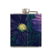 Flasques Monogramme d'art photo de fleurs violet foncé (Dos)