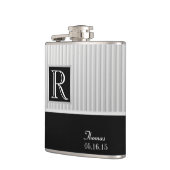 Flasques Monogramme de bande d'argent (Gauche)