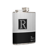 Flasques Monogramme de bande d'argent (Droite)