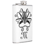 Flasques Monogramme de calmar gris (Droite)