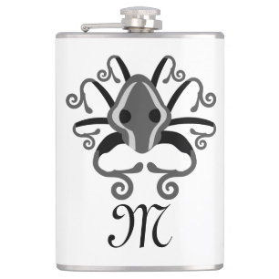Flasques Monogramme de calmar gris