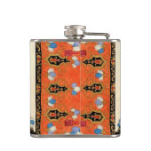 FLASQUES MONOGRAMME DE CONCEPTEUR DE MODE LADANGE ORANGE (Dos)