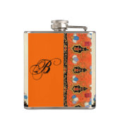 FLASQUES MONOGRAMME DE CONCEPTEUR DE MODE LADANGE ORANGE (Dos)