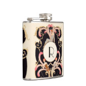 FLASQUES MONOGRAMME DE COSTUMIER DE MODE DE BEAUTÉ D'ART (Droite)