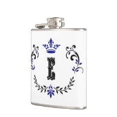 Flasques Monogramme de couronne 'E' (Gauche)