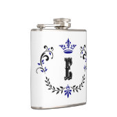 Flasques Monogramme de couronne 'E' (Droite)