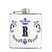 Flasques Monogramme de couronne 'R' (Devant)