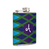 Flasques Monogramme de diamant de paon (Droite)