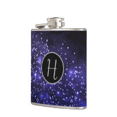 Flasques Monogramme de la galaxie bleue de minuit (Gauche)