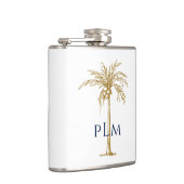 Flasques Monogramme de la marine Palmier d'or tropical arti (Droite)