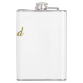 Flasques Monogramme de l'équipe de la mariée simple shower (Dos)