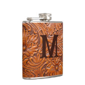 Flasques monogramme de mariage campagnard occidental rustiq (Droite)