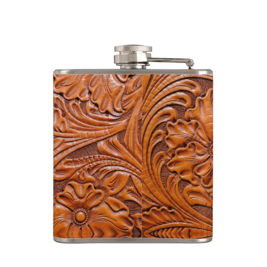 Flasques monogramme de mariage campagnard occidental rustiq (Dos)