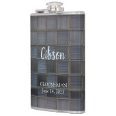 Flasques Monogramme de motif moderne (Gauche)