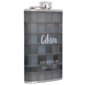 Flasques Monogramme de motif moderne (Droite)