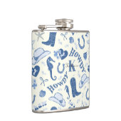 Flasques Monogramme de nom de cowgirl côtière mignon et fém (Droite)