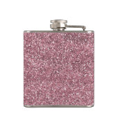 Flasques Monogramme de Parties scintillant d'étincelle Rose (Dos)