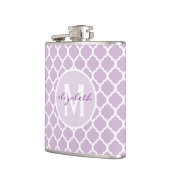 Flasques Monogramme de Quatrefoil pourpre (Gauche)