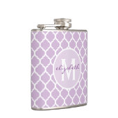 Flasques Monogramme de Quatrefoil pourpre (Droite)