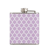 Flasques Monogramme de Quatrefoil pourpre (Dos)
