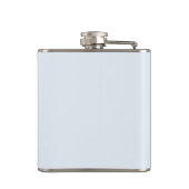 Flasques Monogramme de script en or bleu clair moderne (Dos)