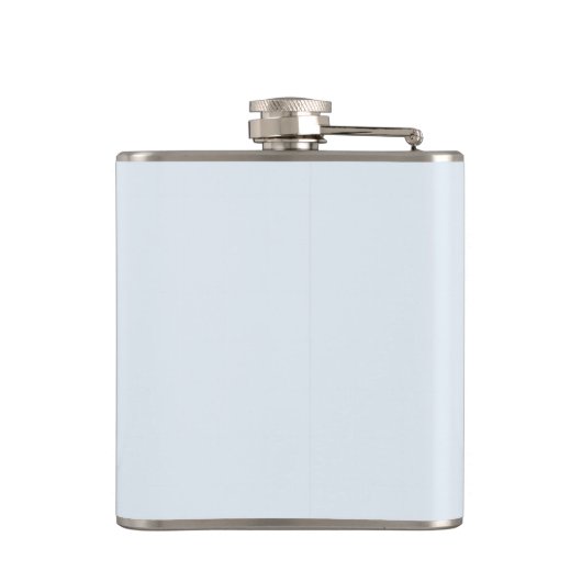 Flasques Monogramme de script en or bleu clair moderne (Dos)
