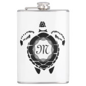 Flasques Monogramme de shellback de tortue diamant (Devant)