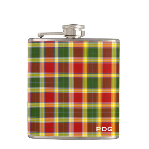 Flasques Monogramme de tartan de Gibbs de clan