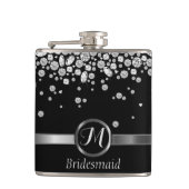 Flasques Monogramme Diamond - Bridesmaid (Devant)