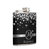 Flasques Monogramme Diamond - Bridesmaid (Droite)