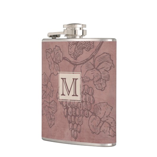 Flasques Monogramme du cépage de Bourgogne (Gauche)