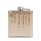 Flasques Monogramme élégant avec paillettes dorées qui dégo (Dos)