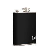 Flasques Monogramme Élégant de Mariage Chic Classique (Droite)