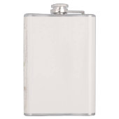 Flasques Monogramme en bois vieilli Fleurs blanches (Dos)