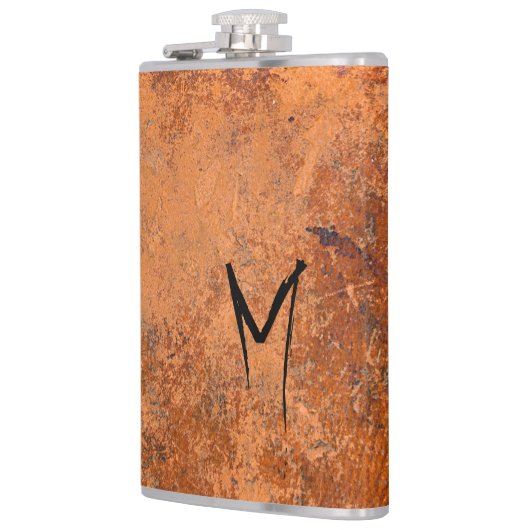 Flasques Monogramme en cuir piqué Grunge (Gauche)